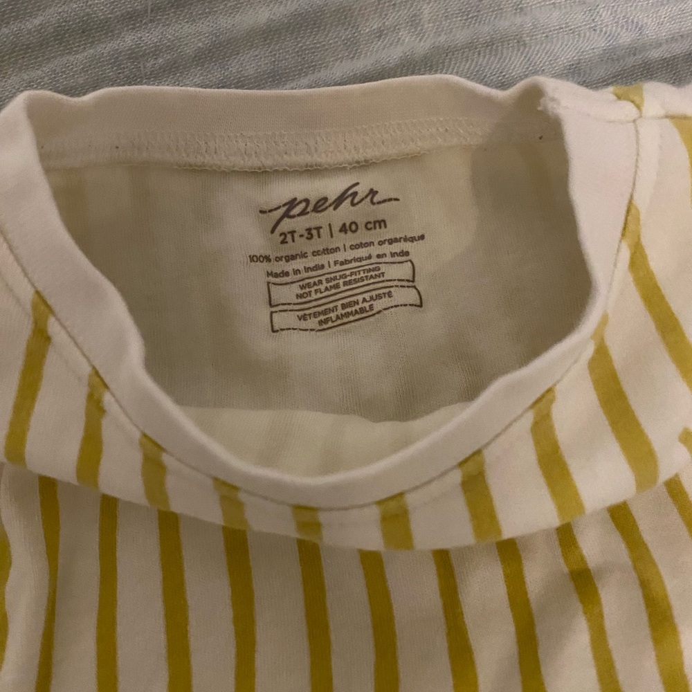 Set of 5 Pehr Organic Cotton Stripes Away organic cotton shorts 2-3T Pajamas - Picture 10 of 13